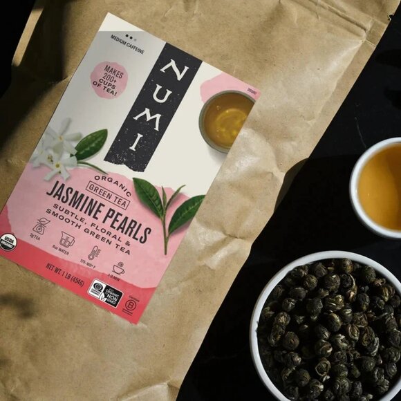 Numi Organic Jasmine Pearls (loose) 1 LBS ( 454 Gram ) - Picture 2 of 2